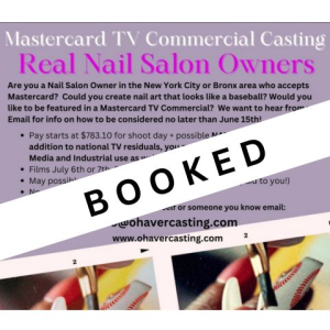 CASTING: Mastercard TV Commercial