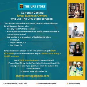 CASTING: The UPS Store